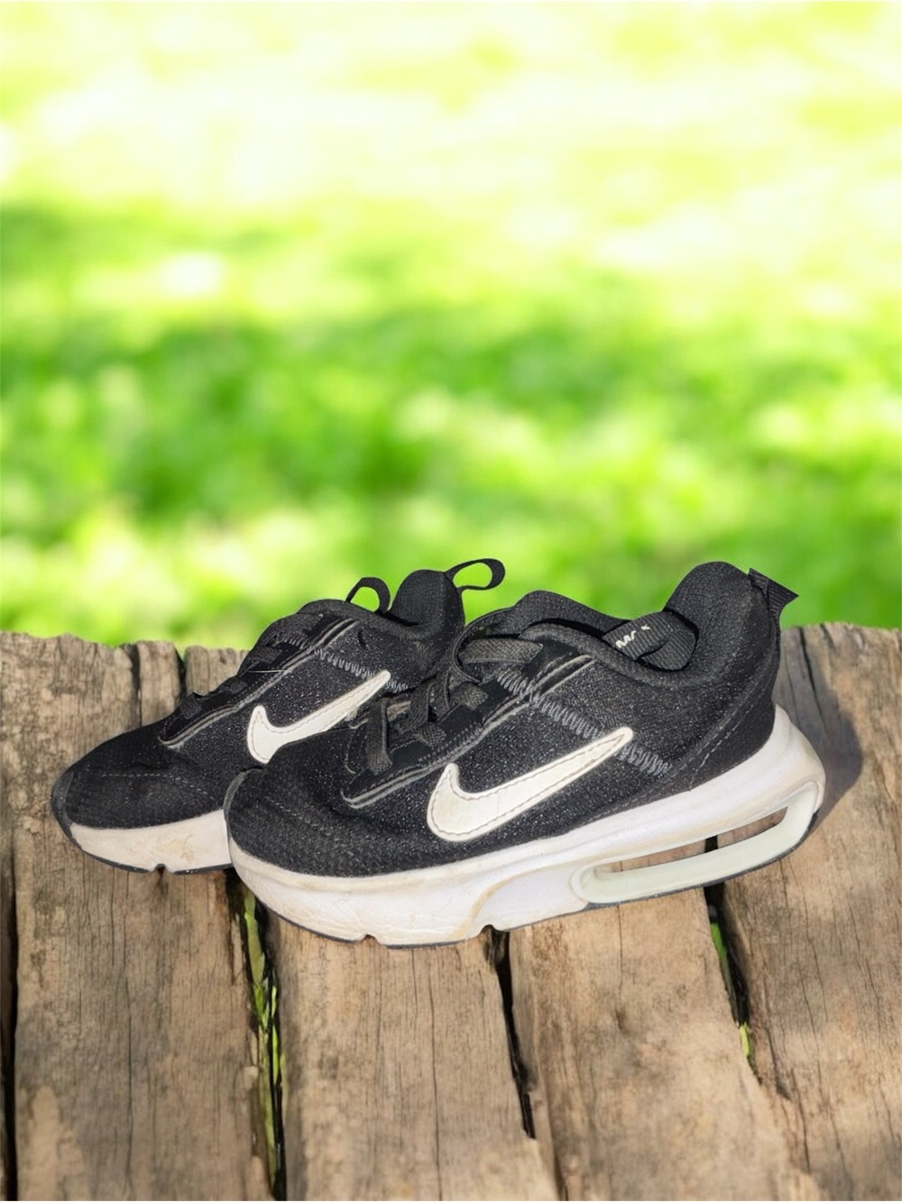 Nike Kids Black and White Air-Style Sneakers